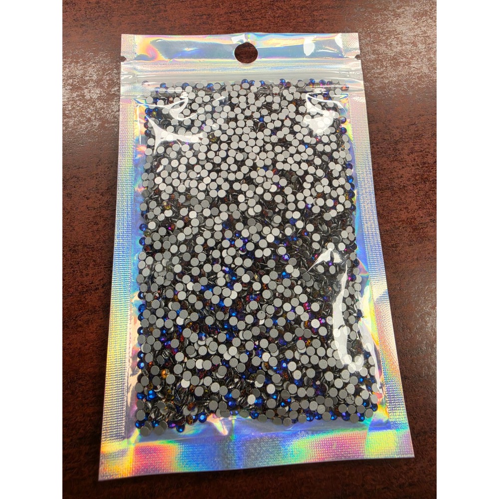 Blue Flame SS8 Bulk Glass Rhinestones Approx 5100 PCs Repacked SSE Crystals